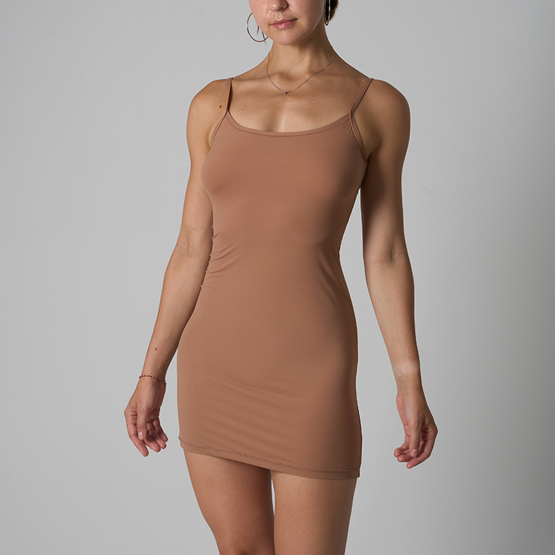 skin fit dress for women Skin Color Bodycon dress – Decuir main image 0