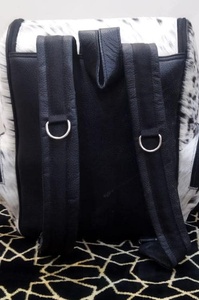 Genuine Hair-On Cowhide Leather <b>Backpack</b> Travel <b>Laptop</b> Bag Custom Logo Wholesale Manufacturer Supplier Bulk LHBP-0025 - Product Image 2