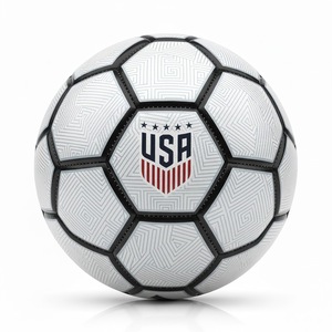 Ballon de football cousu à la machine, impression de logo personnalisé, écologique, durable, 32 panneaux, article promotionnel pour entreprises - Product Image 5