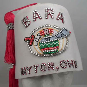 Chapeaux Fez Shriner Personnalisés OEM en Gros, 100% Laine, Décontractés, Faits Main avec Broderie de Fil Métallique, Vente Chaude, Service OEM - Product Image 3