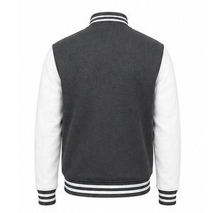 Modern varsity outer layer created for versatile comfort with smooth texture and stylish athletic inspired casual <b>wardrobe</b> - Product Image 5