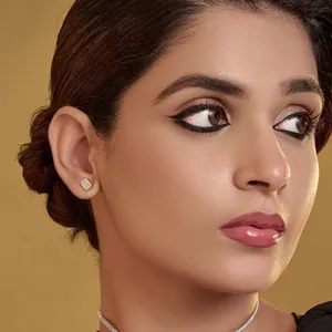 VVS-VS Clarity <b>Emerald</b> Cut Diamond <b>Earrings</b> Fine Diamond <b>Earrings</b> Indian Style Diamond <b>Earrings</b> with IGI Certified <b>Earrings</b> - Product Image 6