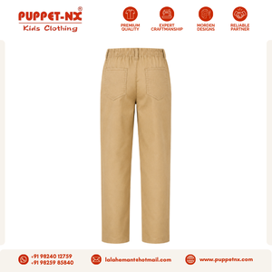 Pantalon d'uniforme scolaire kaki pour garçons, coupe droite classique, en tissu polyester-coton, fournisseur en gros pour les écoles - Product Image 5