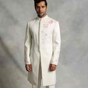 Salwar Kameez para Hombre, Estilo Indio-Pakistaní, para Bodas, Traje de Novio Real Bordado, Antiarrugas, Protección Solar - Product Image 1