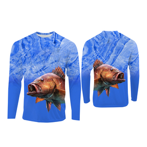 Camisetas de Pesca Personalizadas con Protección UV, Sudadera con Capucha de Manga Larga para Torneos de Pesca, Jersey de Secado Rápido, Camisetas de Pesca de Colores - Product Image 2