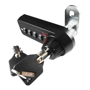 Candado de Combinación Cromado de 4 Dígitos sin Llave para Seguridad de Muebles de Gimnasio - Product Image 1