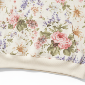 Sweat à capuche respirant pour homme en molleton 100 % polyester, motif floral, style streetwear, collection Printemps Essentiels, haute qualité - Product Image 4