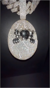 Pendentif personnalisé en diamant de laboratoire VVS, serti de diamants, pour homme, style hip-hop, or, moissanite, lettre initiale en diamant 3D, bijoux - Product Image 3