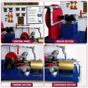 Simulador de Planta de Vapor Premium para Laboratorio de Ingeniería Mecánica |   Unidad de Demostración de Generación de Energía Térmica |   Turbina de Vapor - Product Image 3