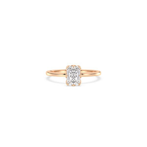 REYES Personalized Emerald Cut 1 Carat Lab Grown Diamond Wedding Proposal <b>Ring</b> For Women 14K Solid Gold IGI Certified Jewelry - Product Image 2