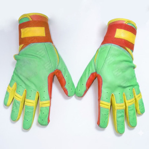 Guantes de Béisbol de Cuero Vacuno Original de la Mejor Calidad, Grosor de 0.7-0.8mm, Cierre de Velcro Ambidiestro, Uso Profesional - Product Image 2