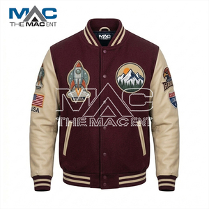 Custom Cropped Varsity <b>Jacket</b> - Letterman <b>Jacket</b> - Chenille <b>Patches</b> - Product Image 4