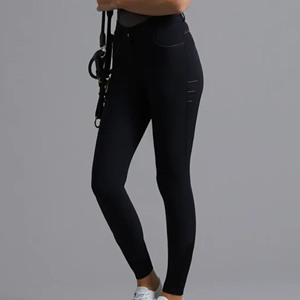 High Quality 4-way Stretch Horse Riding Breeches <b>Leggings</b> Tights <b>Equestrian</b> Wear Pants on Technical Fabric with Soft Feel - Product Image 5