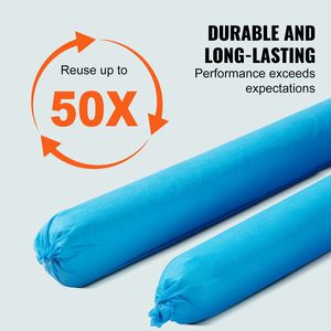 Chaussettes anti-déversement industrielles, lot de 12, universelles, absorbantes, capacité de 20 gallons, 3 po x 47,24 po, résistantes à la moisissure - Product Image 5