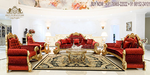 Juego de Muebles de Sala Modernos de Madera de Teca Tallada Doble Diseño Italiano, Tamaño y Color Personalizables, Duradero - Product Image 3