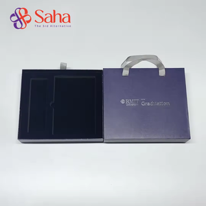 Emballage coulissant en carton écologique du fabricant, boîte cadeau de luxe biodégradable, papier kraft avec revêtement UV mat - Product Image 1