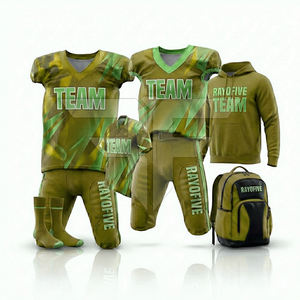 Uniforme de Fútbol Americano Sublimado Personalizable al por Mayor, Uniforme de Fútbol de Alta Calidad, Transpirable, de Secado Rápido, 100% Poliéster - Product Image 4