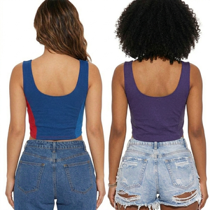 Camisetas de Tirantes Cortas de Lona para Mujer, con Estampado Digital, Cuello Redondo y Cordones, Estilo Urbano Ecológico, Tendencia Verano 2025, 220g, ¡Gran Venta! - Product Image 3