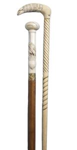 Antique Wooden bone Walking Stick <b>Head</b> Handle Vintage <b>Style</b> Stick Nautical Handmade Gift India taqi Handicraft - Product Image 2