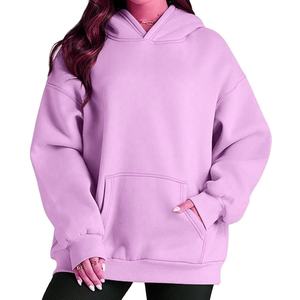 Plain Pullover Hoodie Ladies Hooded Top Casual Hoody Thermal Customized Best High Quality Plus-Size Streetwear Women's Hoodie - Product Image 2