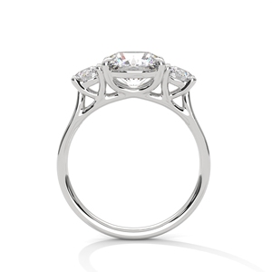 Gold Silver Ladies <b>Ring</b> Round Cut 4.25 CTS Moissanite CVD Colour Stone <b>CZ</b> EGL VVS2 D VS1 Yellow White Rose Fine Jewelry - Product Image 1