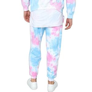 Conjunto de Chándal con Capucha para Hombre, Estampado Tie Dye, Lavado, Manga Larga, Sudadera y Pantalones Casuales, Color Degradado, Transpirable, Ropa de Invierno - Product Image 4