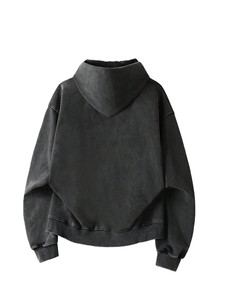 Sudadera con Capucha de Moda con Pedrería Termoadhesiva, Transpirable, de Algodón Pesado 100%, Prenda Lisa para OEM, Top con Logotipo Personalizado - Product Image 5