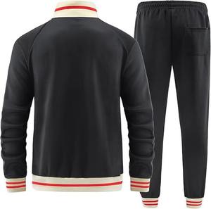Ensemble de survêtement de sport pour hommes avec logo personnalisé, vêtements de sport haut de gamme, vente en gros, fabricant OEM, survêtement oversize en coton épais - Product Image 2