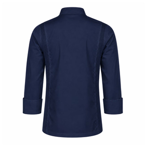 Nouvelle veste de chef unie pour homme en tissu coton personnalisable, idéale pour la cuisine des hôtels et restaurants, à manches courtes pour la cuisson - Product Image 5
