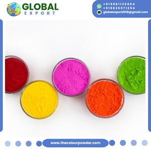 Poudre de couleur Holi, large gamme de couleurs néon et végétales, emballage en vrac multicolore, fournisseur d'exportation Inde, célébrations du festival Holi - Product Image 2