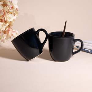 Tazas de Té Negras de Cerámica Ecológicas de 200 ml, Taza de Café y Taza para Café para el Hogar, la Oficina y la Cocina, Tazas para Té y Café Ideales para el Uso Diario - Product Image 3