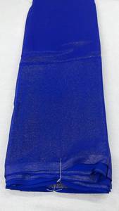 Tela Georgette Shiny Fox con Trabajo Simar Dorado, Peso Medio, Lisa, Recubierta de PA, Poliéster/Algodón, Material para Vestidos de Diseñador, Sarees Festivos - Product Image 3
