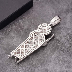 Colgantes y abalorios finos de Hip Hop de lujo, collar ostentoso de circonita de hielo con corazón grande con diamante, declaración de Rap a la moda para hombres y mujeres - Product Image 3