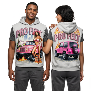 Fashion O Neck Loose Fit Soft Styles Custom Graphic Sleeveless Tank Top Women Streetwear Summer Casual Vest Shirt Men's - Product Image 2