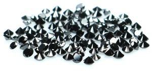 Diamants naturels noirs de qualité AAA, taille ronde brillante, 2 mm, 3 mm, certifiés IGI, diamants calibrés en vrac pour la fabrication de bijoux, vente en gros - Product Image 5
