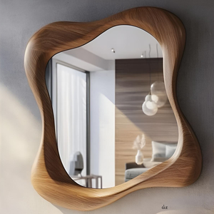 Marco de Madera Ecológico Hecho a Mano para Espejo de Pared, Decoración Interior Sostenible - Product Image 5