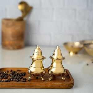 Handcrafted Metal Spice <b>Jar</b> Set Vintage Airtight <b>Kitchen</b> <b>Storage</b> With Metal Lids Round Design <b>For</b> Seasoning Preservation - Product Image 1
