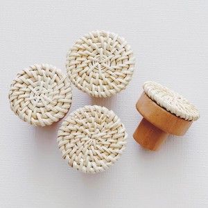 Natural rattan furniture hardware cheap cost <b>door</b> <b>knob</b> cabinet <b>knobs</b> accessories for <b>decoration</b> - Product Image 3