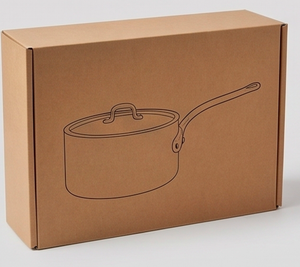 Copper Sauce <b>Pan</b> With Stainless Steel Gold Lining Handmade Minimalist Design For Kitcheware Gas Use <b>And</b> Induction Cooker Use - Product Image 6