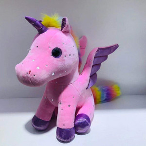 Peluche de Unicornio Rosa Personalizado con Pelo Arcoíris y Alas, Temática de Halloween, 31cm-50cm, para Unisex de 0 a 24 Meses - Product Image 2