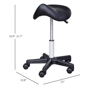 Poltrona Professionale Reclinabile in Pelle PU Nera per Salone, Tatuaggi e Spa, Ideale per Barbieri - Product Image 3
