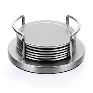 Elegante Juego de Posavasos Decorativos de Metal para Tazas de Té y Café, Decoración Elegante para Mesa de Comedor - Product Image 2