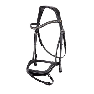 Vente d'usine : Bridon anglais sur mesure en cuir véritable 100% avec design anatomique pour cheval, orné de cristaux Diamante et de la marque Bling Proband - Product Image 5