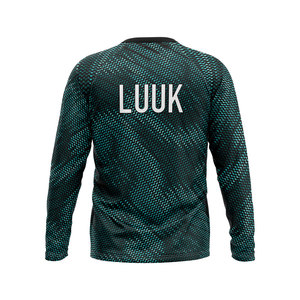 Maillot de sport et de yoga personnalisé à manches longues, respirant, antibactérien, écologique, séchage rapide, col rond, coupe classique, compression - Product Image 6