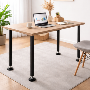 Pieds de table réglables robustes de 28 pouces, 4 pièces, pieds de bureau en métal, capacité de 1200 lb, pieds de meubles industriels pour tables DIY EDPTBL025 - Product Image 1