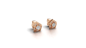 Boucles d'oreilles clous Aarinya Pentas Star en diamant de laboratoire certifié IGI, plaqué or 18 carats, taille brillant, cadeau d'anniversaire pour femme - Product Image 6