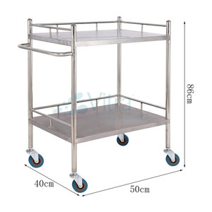 Hospital Ward <b>Helper</b> Instruments Trolley Easy Control Instruments Trolley Smart Design Instruments Trolley Long Use - Product Image 3