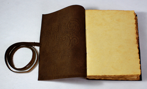 สมุดบันทึกปกหนังแท้แบบปรับแต่งได้ ขนาด A5 สำหรับเป็นของขวัญ - Product Image 3