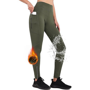 Meilleures ventes Leggings tricotés taille haute avec poches, grande taille, pour entraînement, gym, fitness, yoga, respirants, sans coutures, 100% coton - Product Image 6