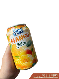 น้ำมะม่วงสุริ 330 มล. กระป๋อง เครื่องดื่มผลไม้ธรรมชาติ 100% ผลิตในเวียดนาม (ELLY-WA +84 82 95 26 179) - Product Image 1